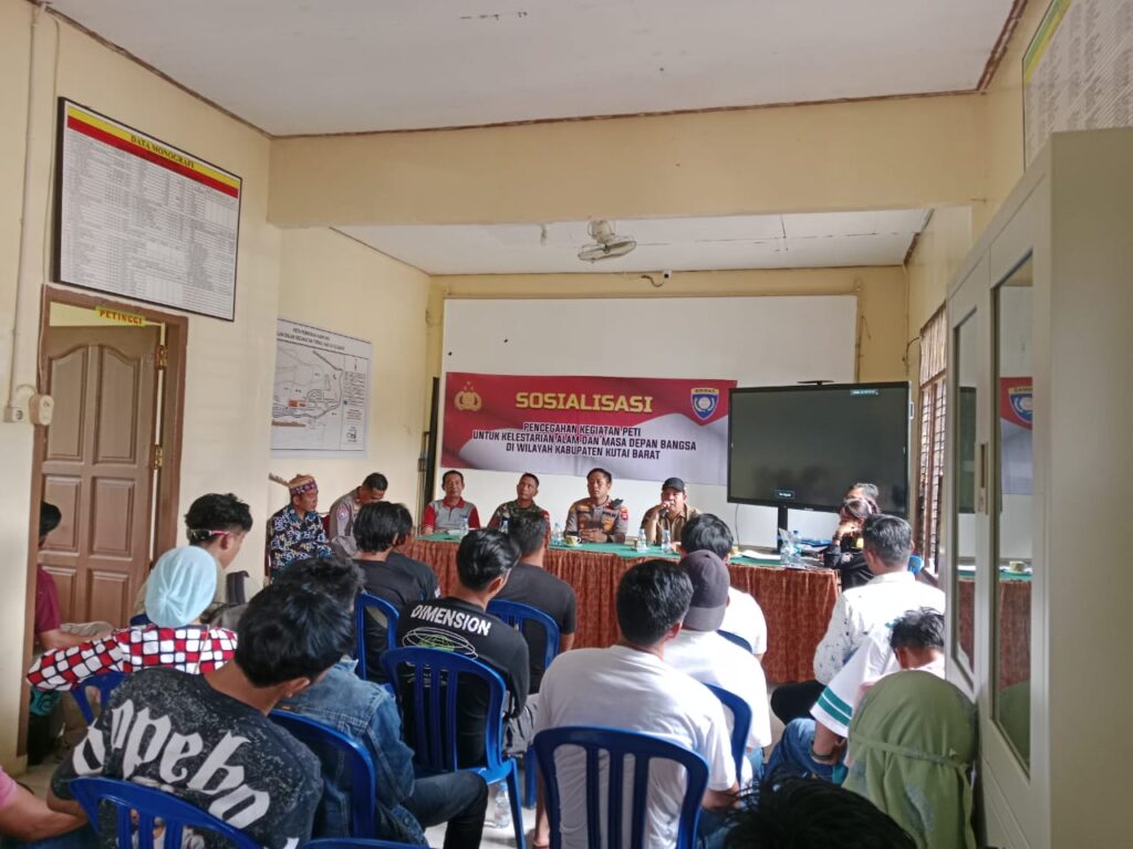 Koramil 04/Long Iram Hadiri Sosialisasi Pencegahan Penambangan Ilegal di Kecamatan Tering