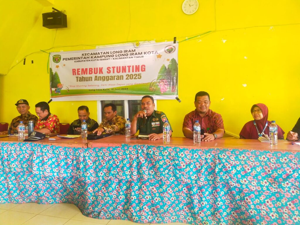 Batituud Koramil 04/Long Iram Hadiri Musyawarah Rembuk Stunting di Kecamatan Long Iram