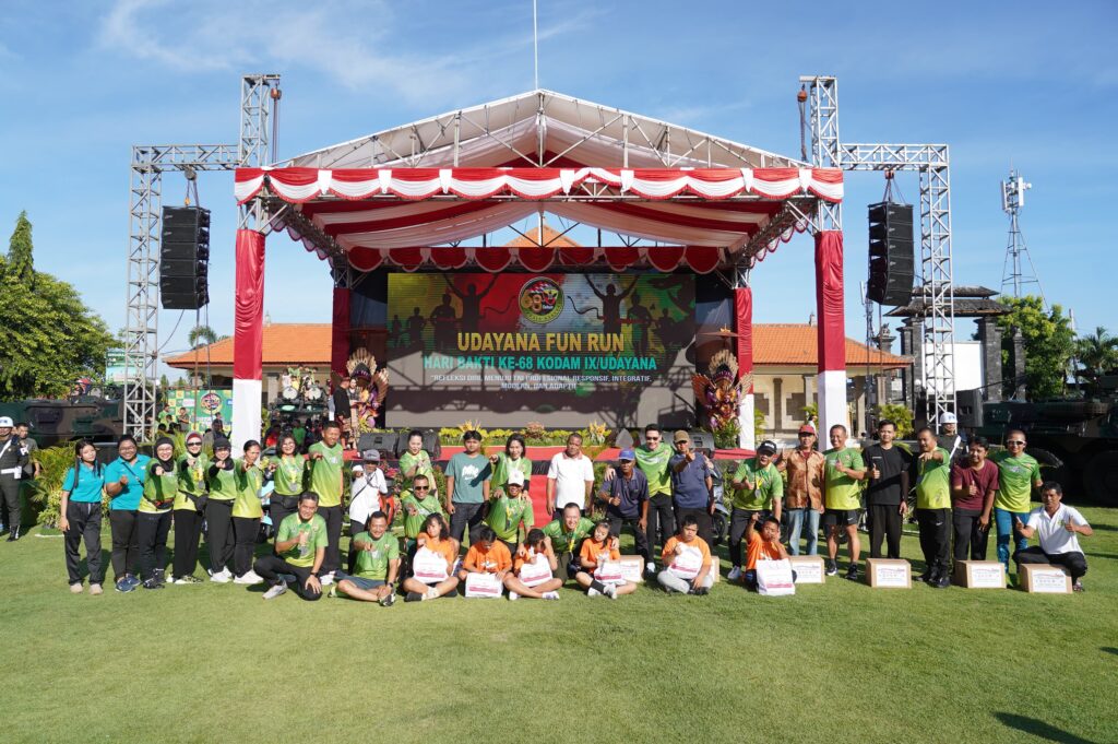 Semarak Hari Bakti Kodam IX/Udayana, Ribuan Warga Bali Ikuti Fun Run di Singaraja