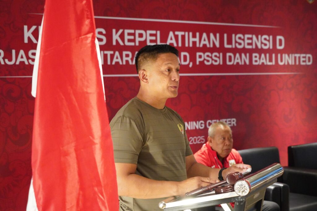 Kolaborasi TNI AD, PSSI, dan Bali United Cetak Pelatih Sepak Bola Masa Depan