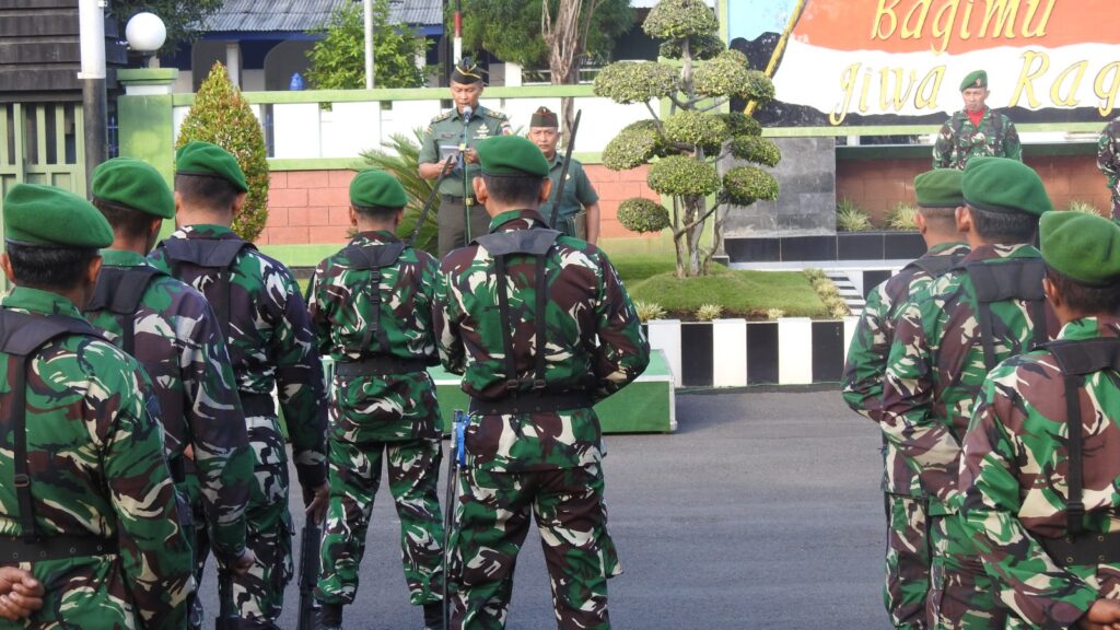 Gelar Upacara Bendera 17-an, Kasdim 0819 Pasuruan Bacakan Amanat Pangdam V/Brawijaya
