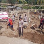 Bhakti Religi HUT Bhayangkara ke-79, Polsek Kayangan Bantu Pembangunan Masjid di Desa Sesait