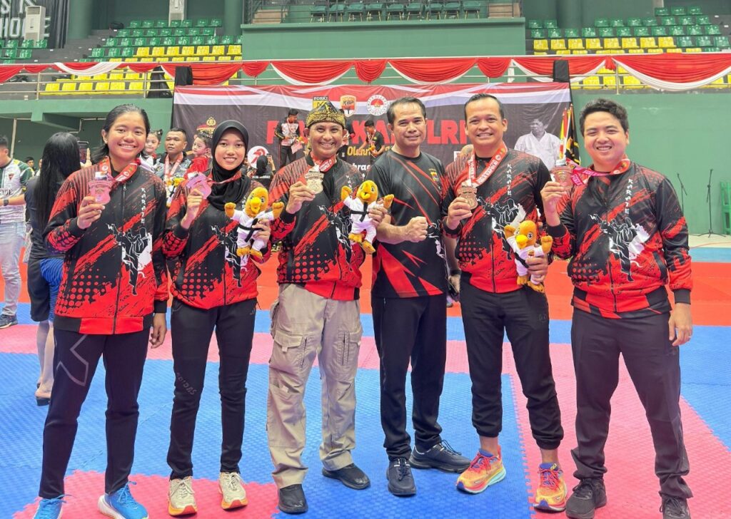 Karateka Polda NTB Unjuk Gigi, Bawa Pulang 5 Medali Perunggu, di Piala Kapolri Cup Hari Bhayangkara ke 79