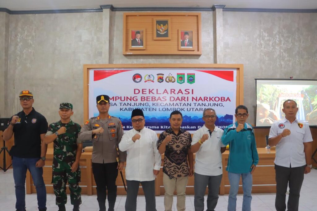 Desa Tanjung Gaungkan Semangat Baru, Kampung Bebas Narkoba Dideklarasikan