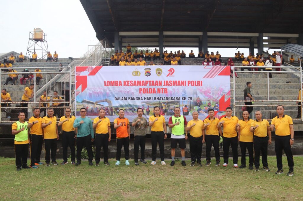 Polda NTB Gelar Lomba Kesamaptaan Sambut Hari Bhayangkara ke-79