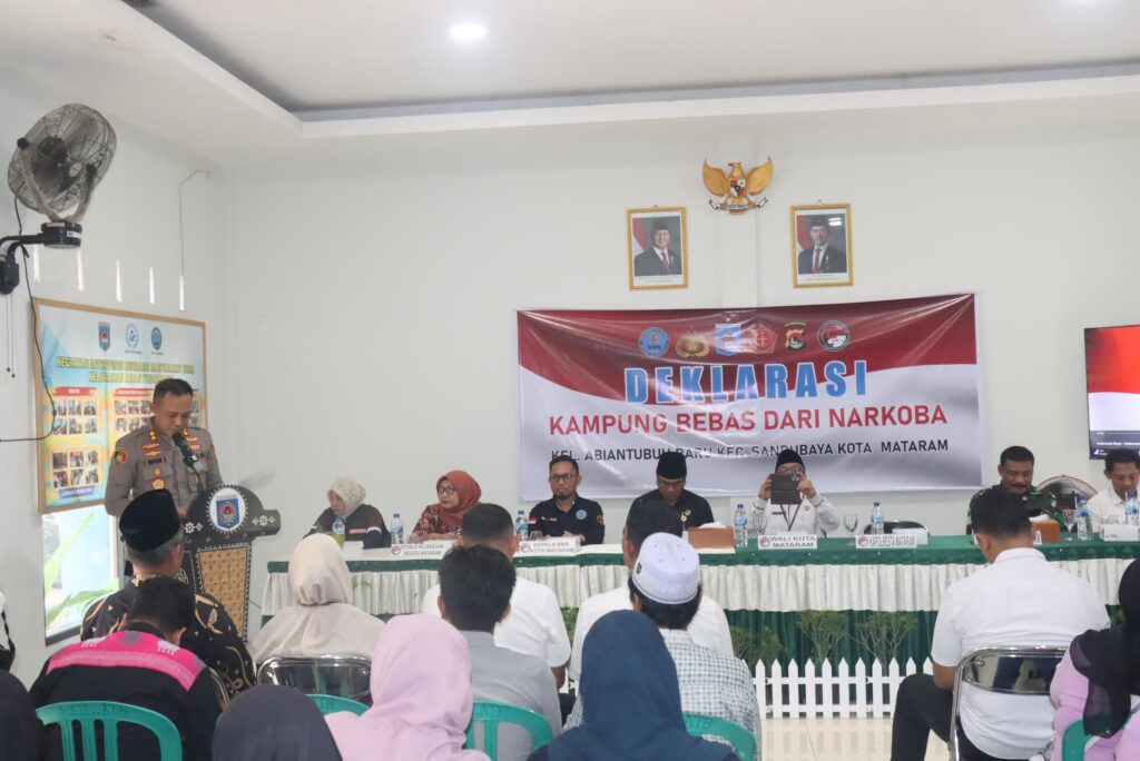 Abiantubuh Baru Dideklarasikan Sebagai “Kampung Bebas Narkoba,” Menjadi Tolok Ukur Baru Bagi Mataram