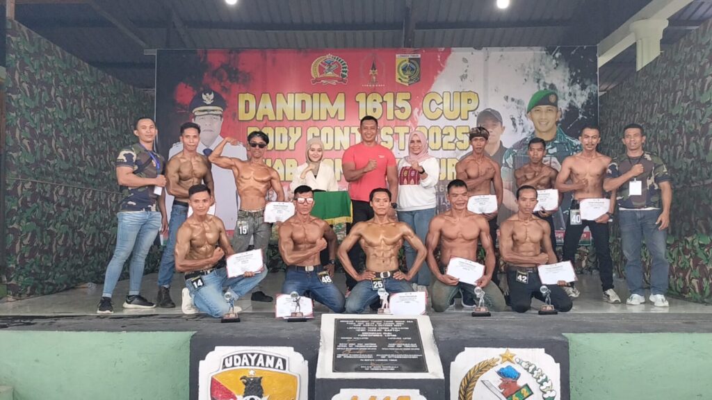 Dandim Cup 2025 Semarak Body Contest Meriahkan Akhir Masa Tugas Dandim 1615/Lotim