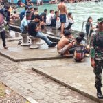 Babinsa Himbau Pecandu Wisata Aik Bukak Selalu Jaga Keamanan Diri dan Keluarga