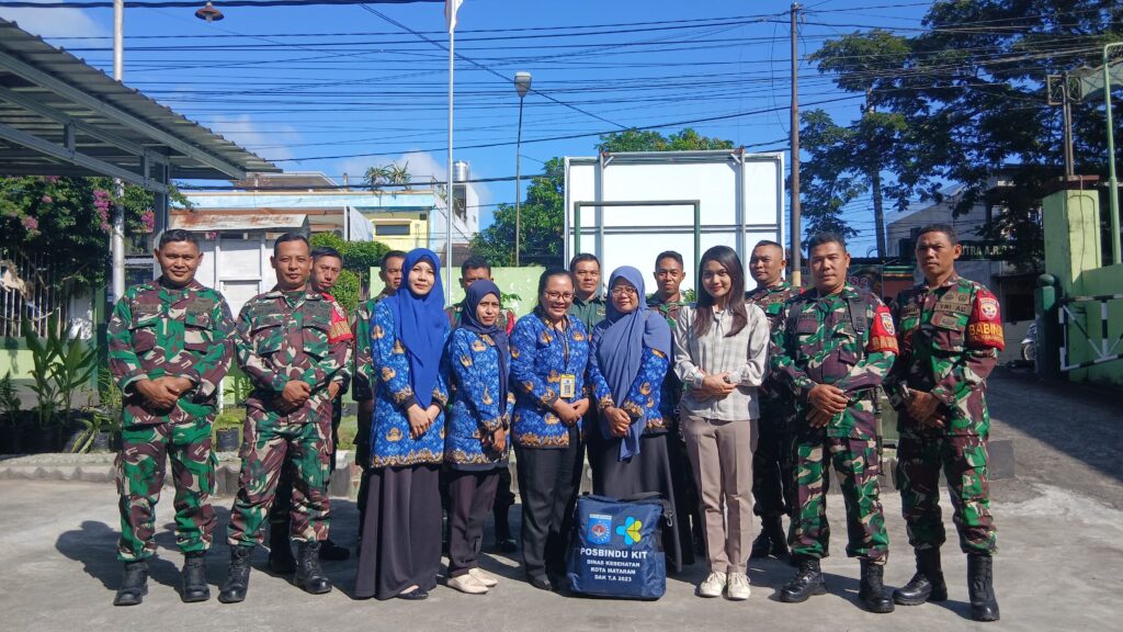 Koramil Ampenan Gandeng Puskesmas Tanjung Karang Gelar Rikes Berkala