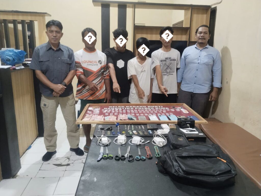 OTT di Talabiu: Kodim 1608/Bima dan BNNK Amankan 55 Paket Sabu (29,07 gram) dan Empat Tersangka