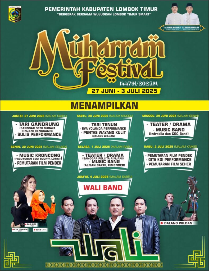 Festival Muharram Lombok Timur Siap Getarkan Panggung Hiburan dengan Wali Band!