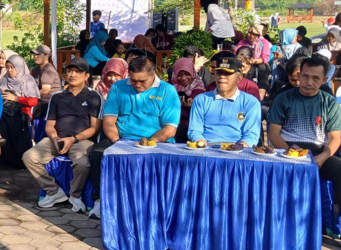 Hari Anti Narkotika Internasional, Letda Kav Rudi Evendi Hadiri Senam Dan Launching Desa Bersinar