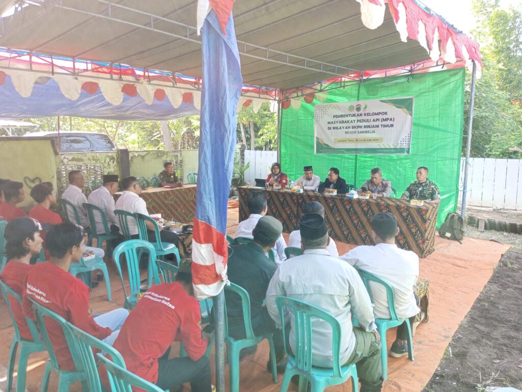 Sinergi Tiga Pilar di Sambelia: TNI-Polri dan Pemerintah Bersatu Bentuk MPA Cegah Karhutla