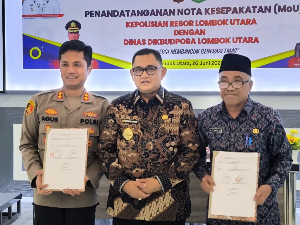 Kapolres Tandatangani MoU Dengan Dikbudpora Wujudkan Pendidikan Yang Aman dan Bermartabat