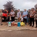 Danramil 04/Long Iram Dampingi Wakil Bupati Kutai Barat Tinjau Lokasi Kebakaran Pasar Long Iram