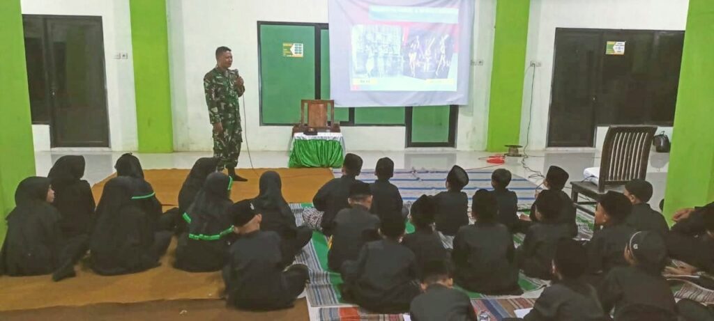 Danramil Tutur Berikan Pembekalan Wawasan Kebangsaan dan Bela Negara kepada PS Pagar Nusa