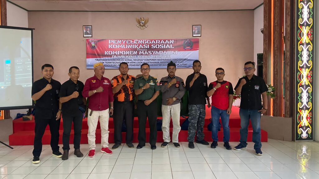 Kodim 0912/Kutai Barat Gelar Kegiatan Komunikasi sosial Dengan Komponen Masyarakat