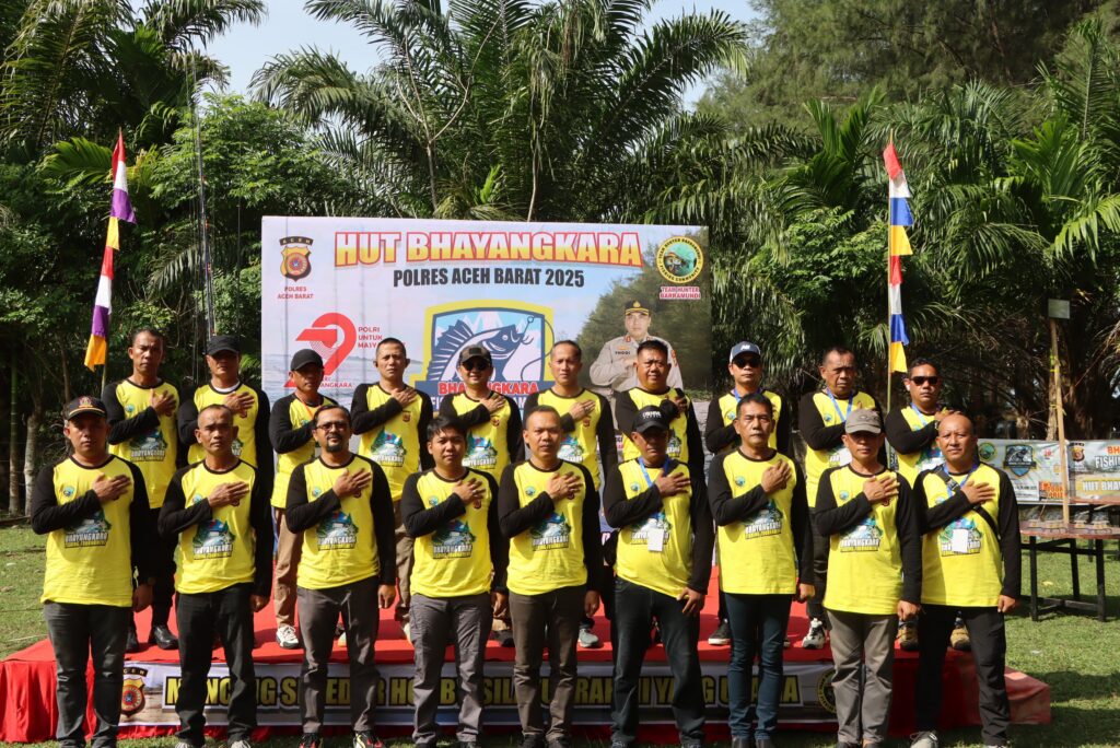 Bhayangkara Fishing Tournament, Dandim 0105/Abar Turut Berpartisipasi Lempar Joran