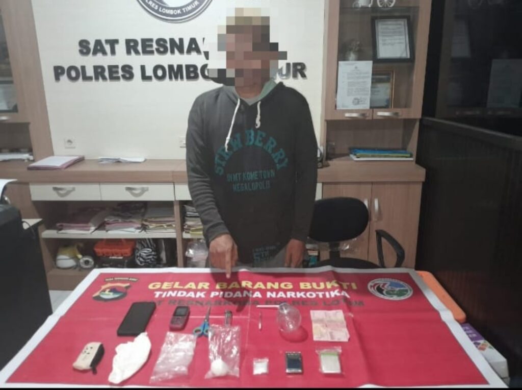 Narkoba Lintas Desa Terbongkar, Polisi Sita 30,73 Gram Sabu di Lombok Timur