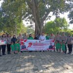 Bakti Bhayangkara, Dittahti Polda NTB Salurkan Bantuan Sosial dan Gelar Aksi Bersih