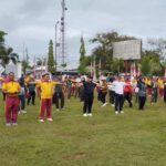 Dandim 1015/Sampit Hadiri Olahraga Bersama, Sambut HUT Bhayangkara Ke-79