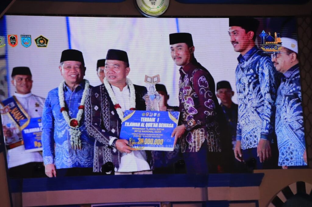 Dandim 1006/Banjar Ucapkan Selamat dan Sukses Kepada Bupati Banjar Raih Juara Umum MTQ ke-36