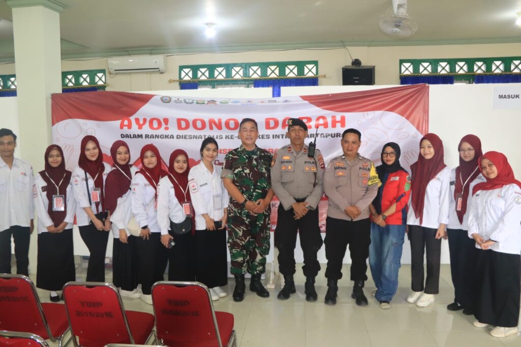 TNI dan Polri Kompak Donor Darah Untuk Kemanusiaan