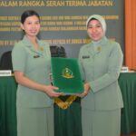 RAPAT PARIPURNA SERAH TERIMA JABATAN PERSIT KCK CABANG XXIX DIM 1006/BANJAR