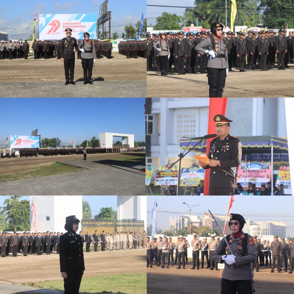 Hari Bhayangkara ke-79, Kapolres Lombok Tengah Percayakan Polwan Jadi Perangkat Upacara