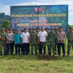 Kodim 0912/Kutai Barat Gelar Penanaman Pohon Produktif di Kampung Lay dalam Rangka HUT ke-67 Kodam VI/Mulawarman