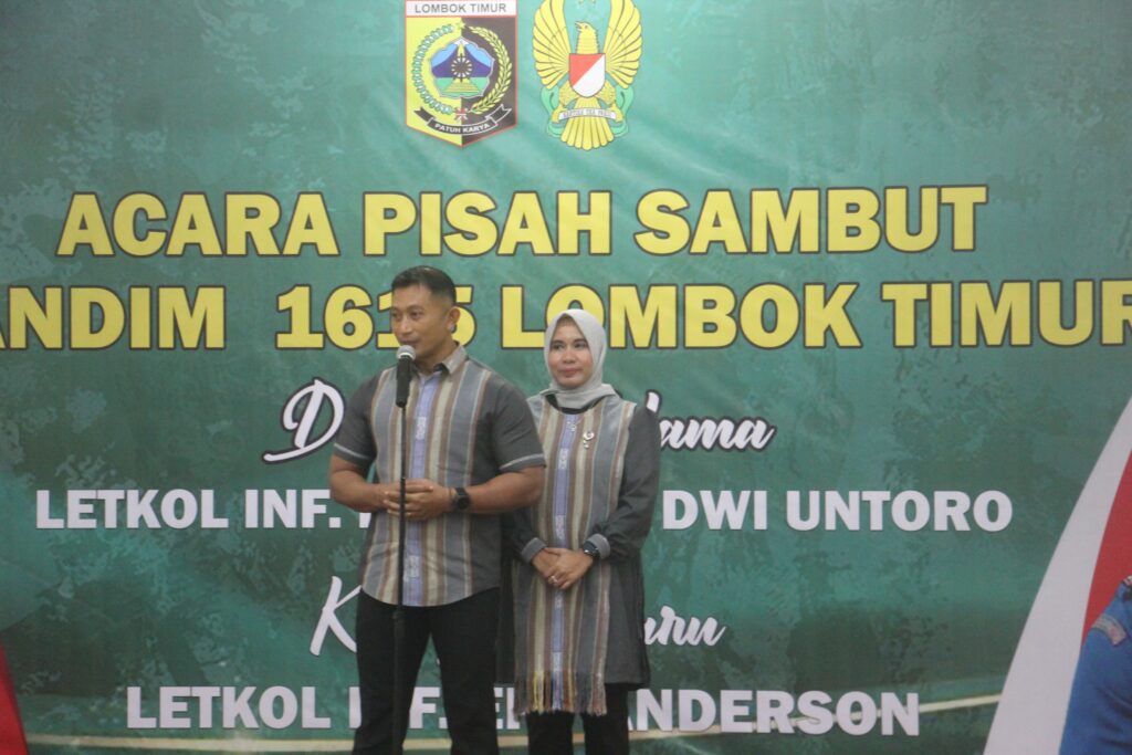 Pisah Sambut Komandan Kodim 1615/Lotim Berlangsung Khidmat di Pendopo Bupati