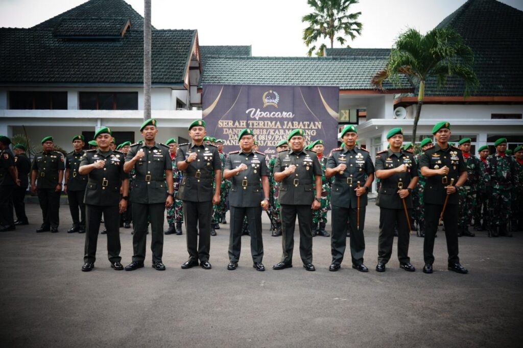 Pergantian Tongkat Komando Kepemimpinan Kodim 0819/Pasuruan