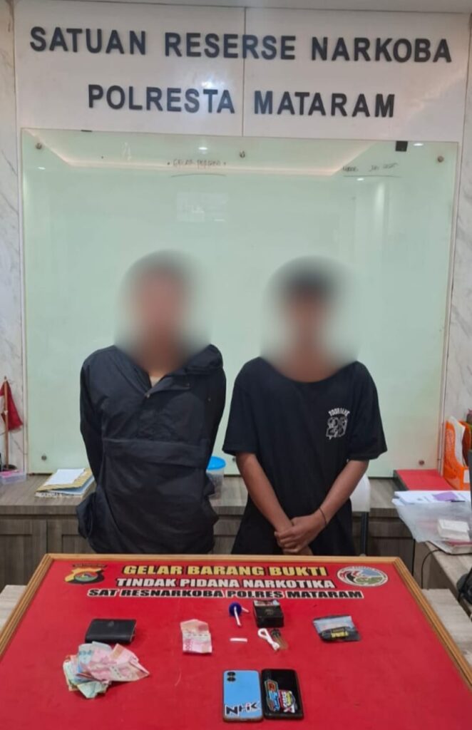 Drama Penangkapan Pengedar Narkoba di Mataram: Polisi Grebek Warung, 0,35 Gram Sabu Disita!