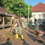 Kodim 1606/Mataram Kerahkan Ratusan Personel Pasca Hujan Deras