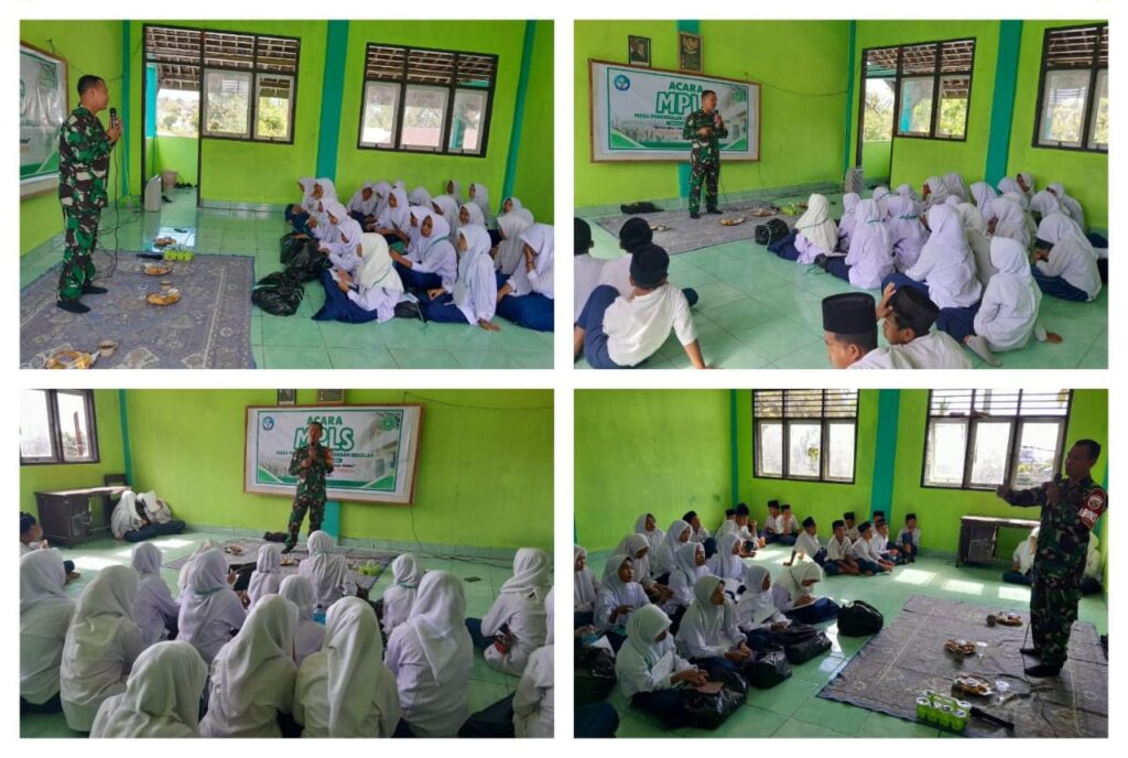 Babinsa Denggen Timur Sosialisasikan Bahaya Bullying dan Pornografi Saat MPLS