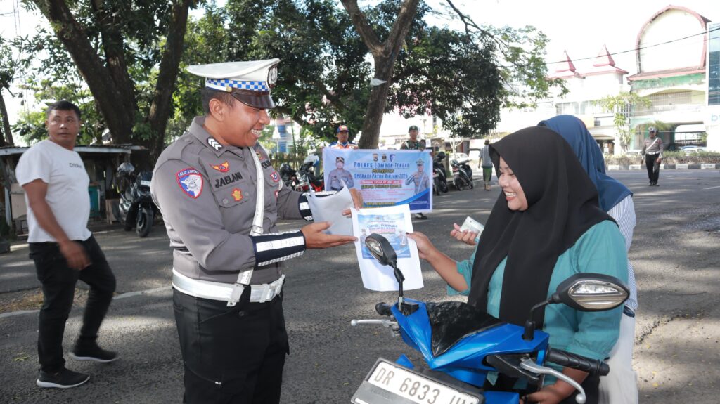 Polres Lombok Tengah Tilang 174 Pengendara Dalam Tiga Hari Operasi Patuh