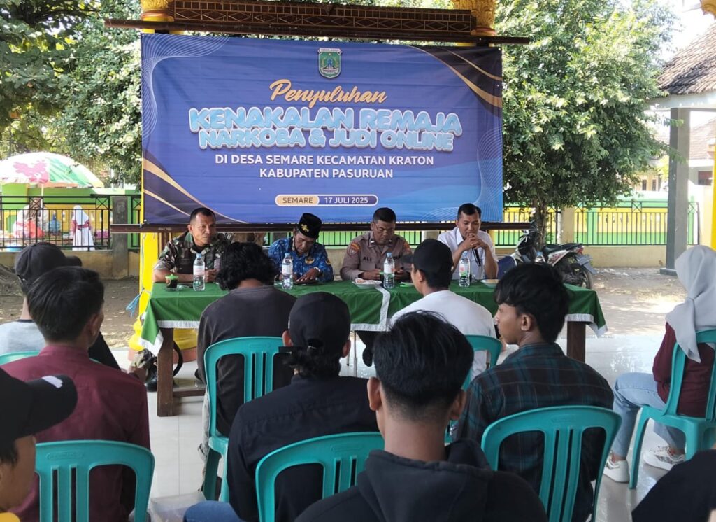 Peduli Generasi Muda, Serma La Ode Mansur Beri Penyuluhan Bahaya Narkoba dan Judi Online di Desa Semare