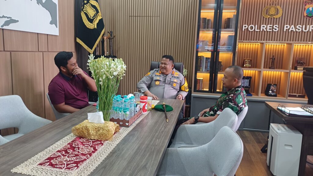 Perkuat Sinergi TNI-Polri, Dandim 0819 Kunjungi Polres Pasuruan
