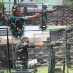 Brigif 17 Kostrad Adakan Lomba Tembak Pistol Perwira Satuan Jajaran