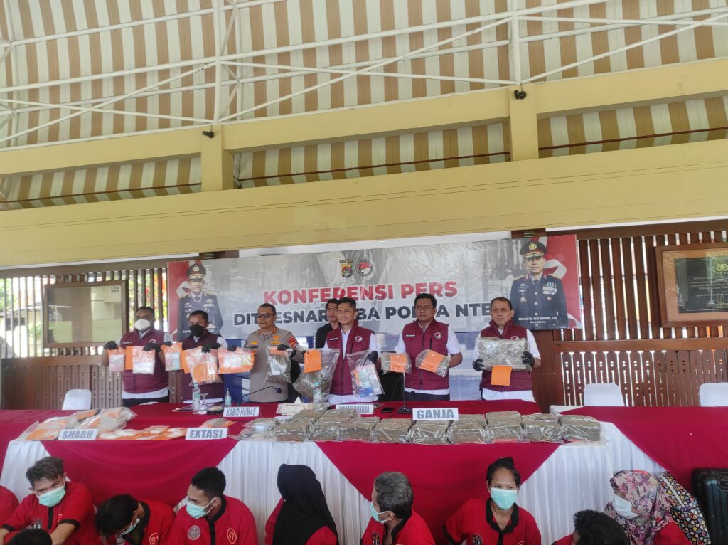 Gembong Narkoba di NTB Terus Diburu, Polda NTB Amankan 45 Tersangka dalam Tiga Bulan!